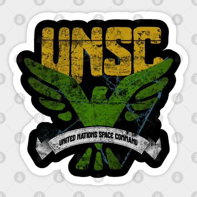 United Nations Space Command Sticker by Jeff Adamsss